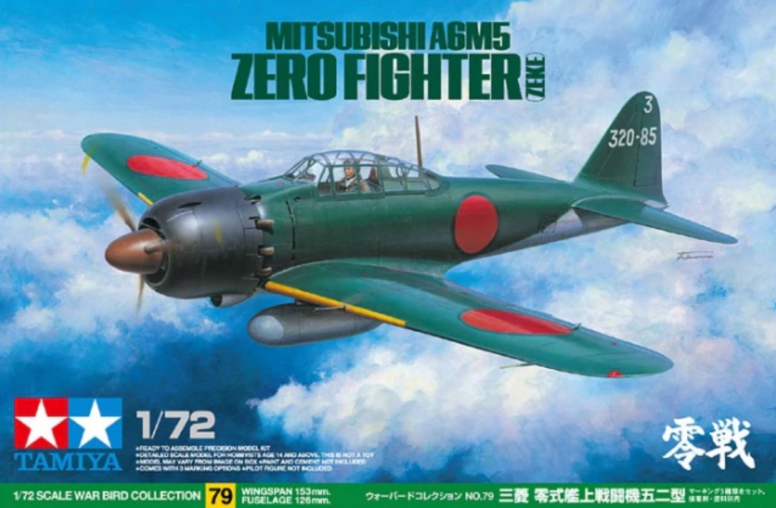 60779  авиация  Mitsubishi A6M5 (1:72)