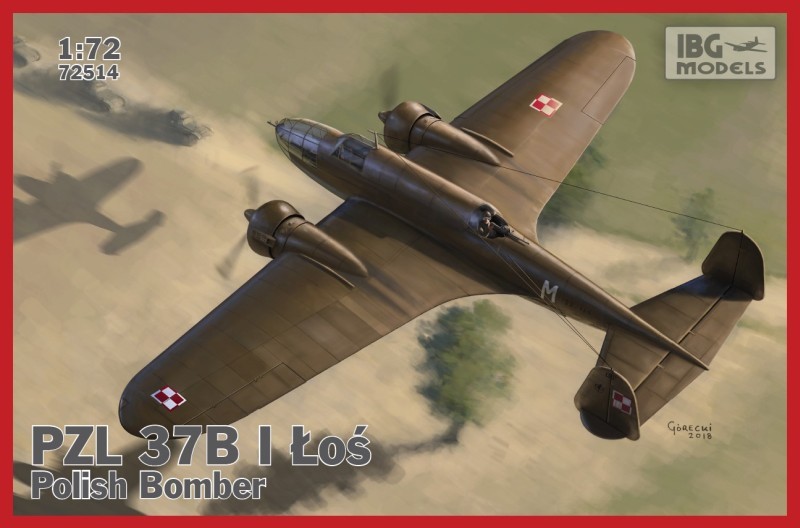 72514IBG  авиация  PZL.37B I Los  (1:72)