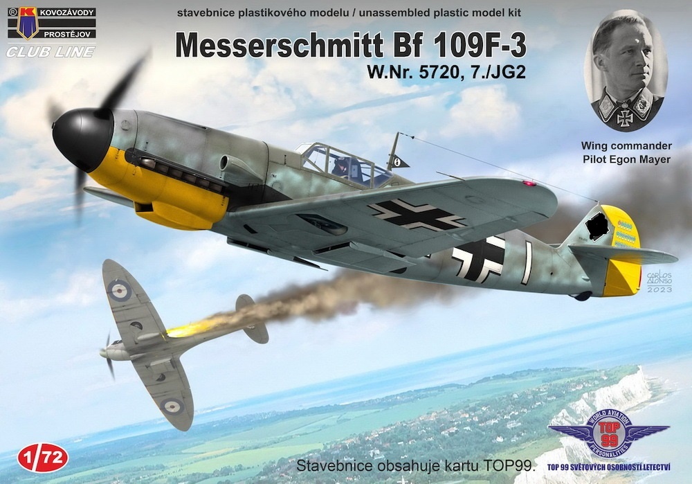 CLK0008  авиация  Messerschmitt Bf 109F-3 w.Nr. 5720, 7./JG2  (1:72)