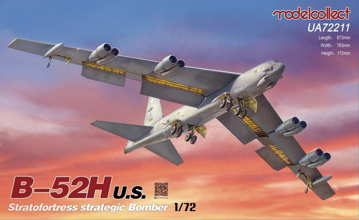 UA72211  авиация  Boeing B-52H Stratofortress  (1:72)