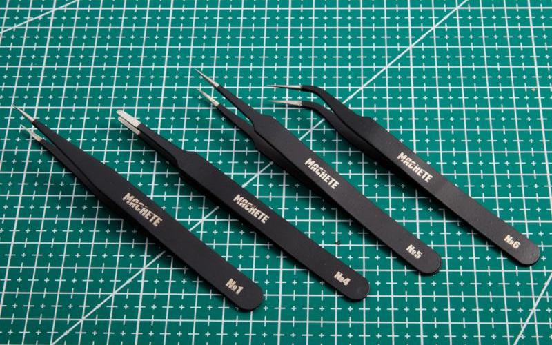 0092  ручной инструмент  Набор пинцетов №1 (4 шт.)