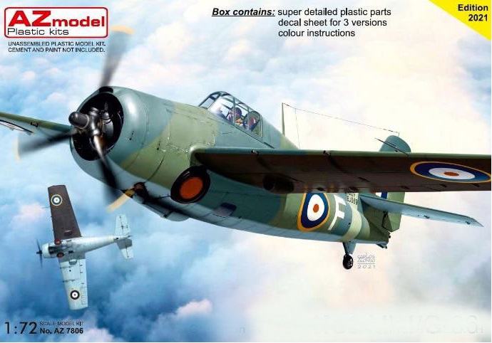 AZ7806  авиация  Grumman Martlet Mk.I/G-36  (1:72)