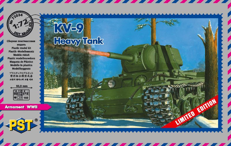 72034  техника и вооружение  KV-9  (1:72)