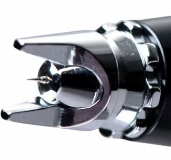 HS-126783  аэрография  Кожух сопла Air cap with needle cap 0.15/0.2mm. Fine Line