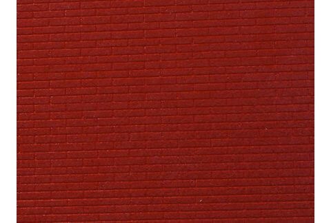 ZA35118  материалы для диорам  Фактура кирпичной кладки (красная) 15х20 см  (1:35)