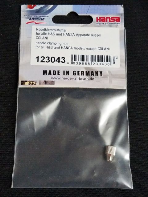 HS-123043  аэрография  Гайка фиксатора иглы Needle Clamping Nut