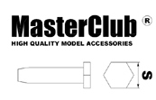 MC435047  дополнения из смолы  Hexagon bolt, flat head 1,0mm  (1:35)