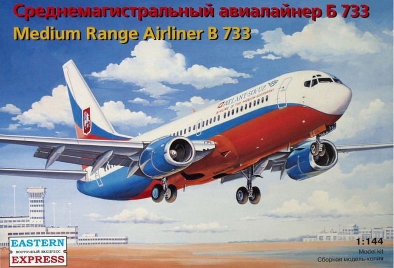 14423  авиация  Б-733 Союз-Атлант (1:144)