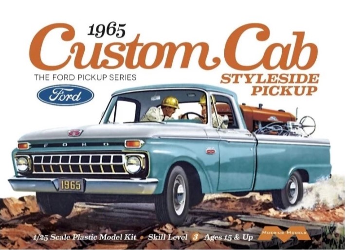1234  автомобили и мотоциклы  1965 Custom Cab Styleside Pickup  (1:25)