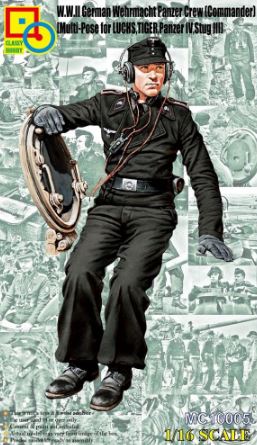 MC16005  фигуры  German W.W.II Panzer Commander Multi-Pose for Luchs, Tiger, Pz IV, Stug III  (1:16)