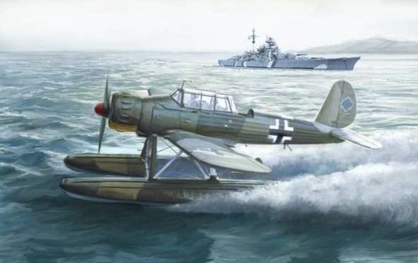 2784  авиация  Arado Ar 196 A-3  (1:48)