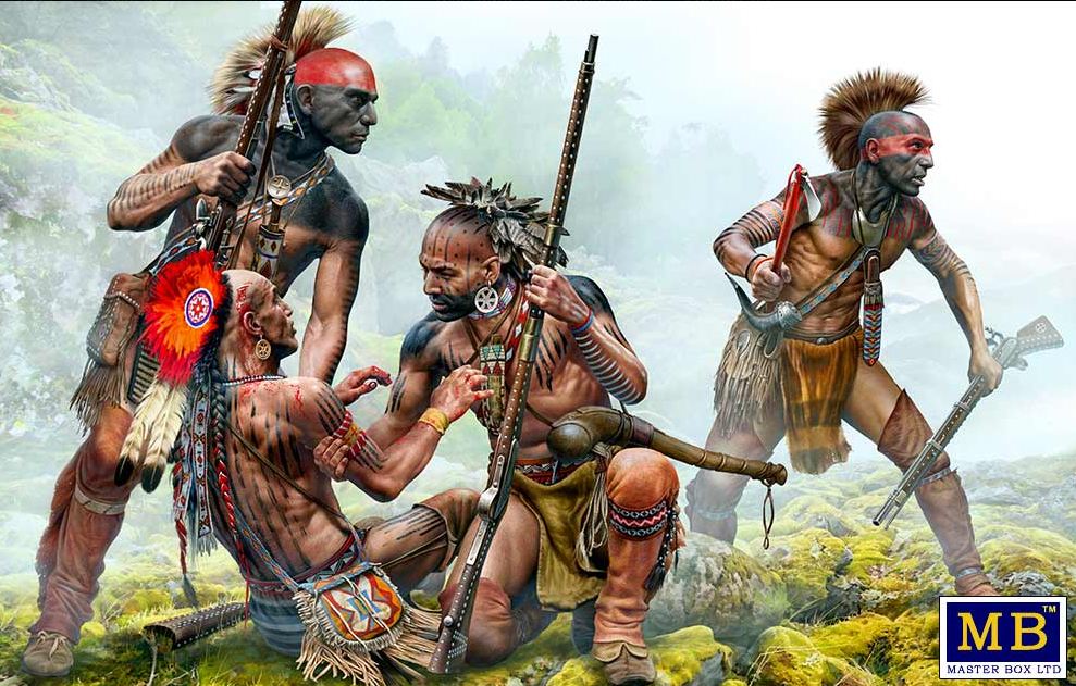 MB35209  фигуры  Protective Circle”. Indian Wars series, XVIII century. Kit No. 1  (1:35)