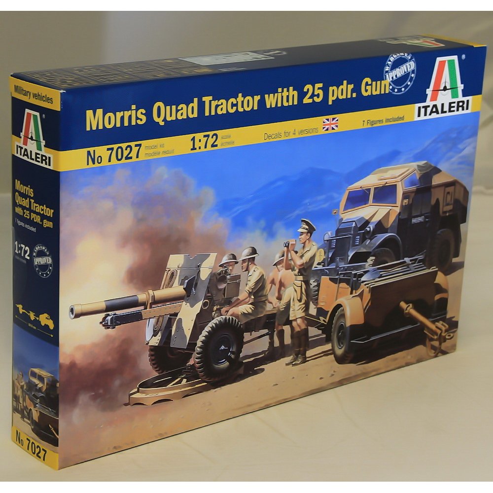 7027  техника и вооружение  Morris Quad Tractor with 25 pdr. Gun  (1:72)