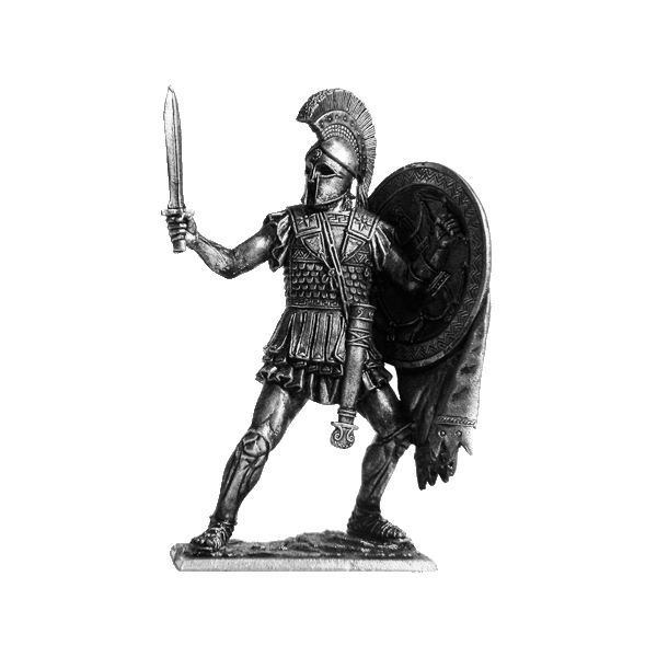 209 A  миниатюра  Афинский гоплит, 490 год до н.э.