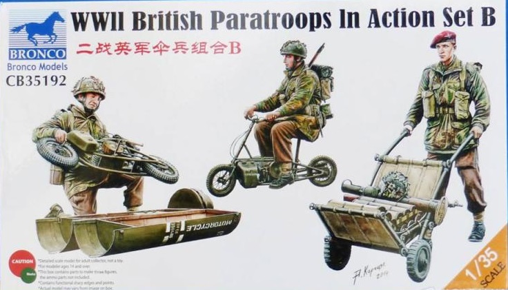 CB35192  фигуры  WWII British Paratroops in Action Set B  (1:35)