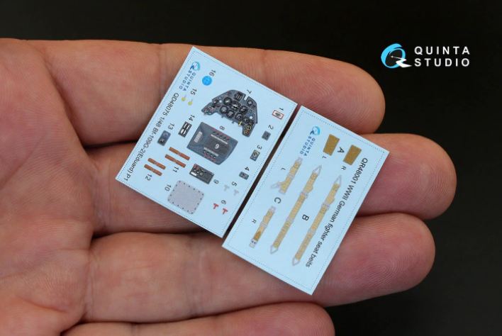 QD48075  декали  3D Декаль интерьера кабины Bf-109G-2 (Eduard)  (1:48)