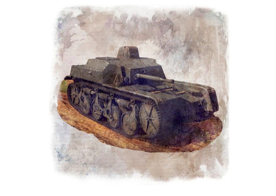 100059  техника и вооружение  Французский лёгкий танк Renault AMR35 ZT3  (1:100)