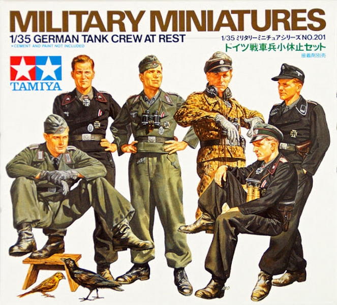 35201  фигуры  Немецкий танковый экипаж на отдыхе (1:35)