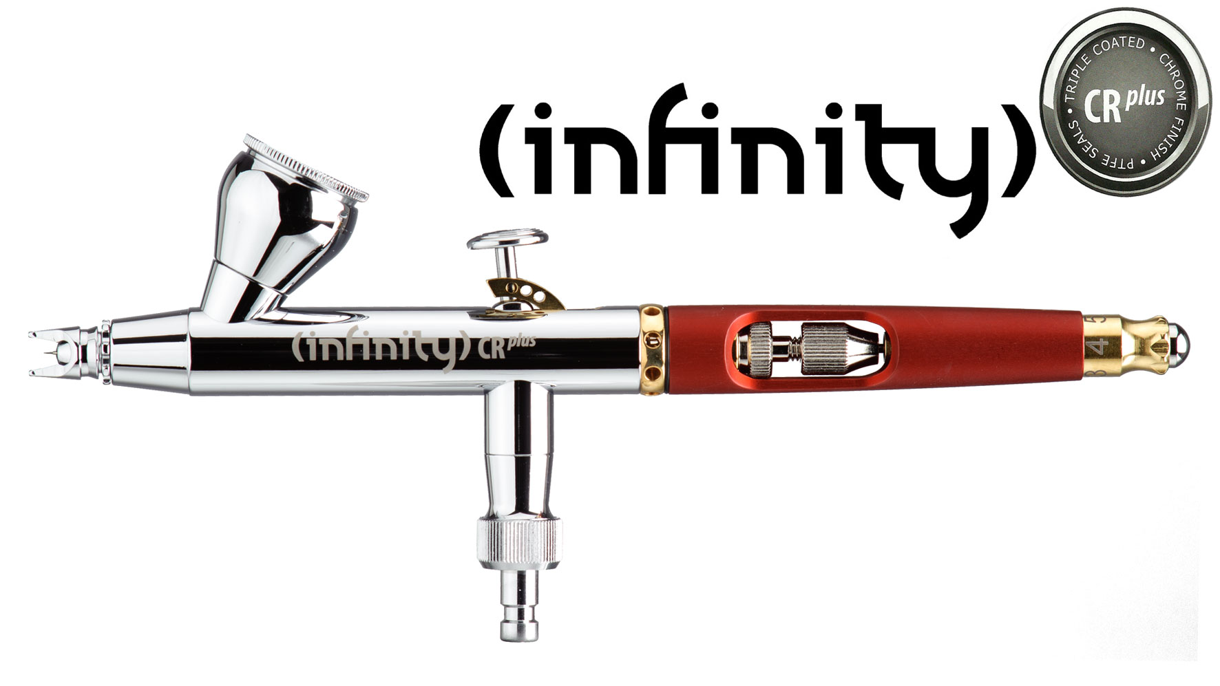 HS-126554  аэрография  Аэрограф Infinity CR plus nozzle 0,15mm, tank 2ml.