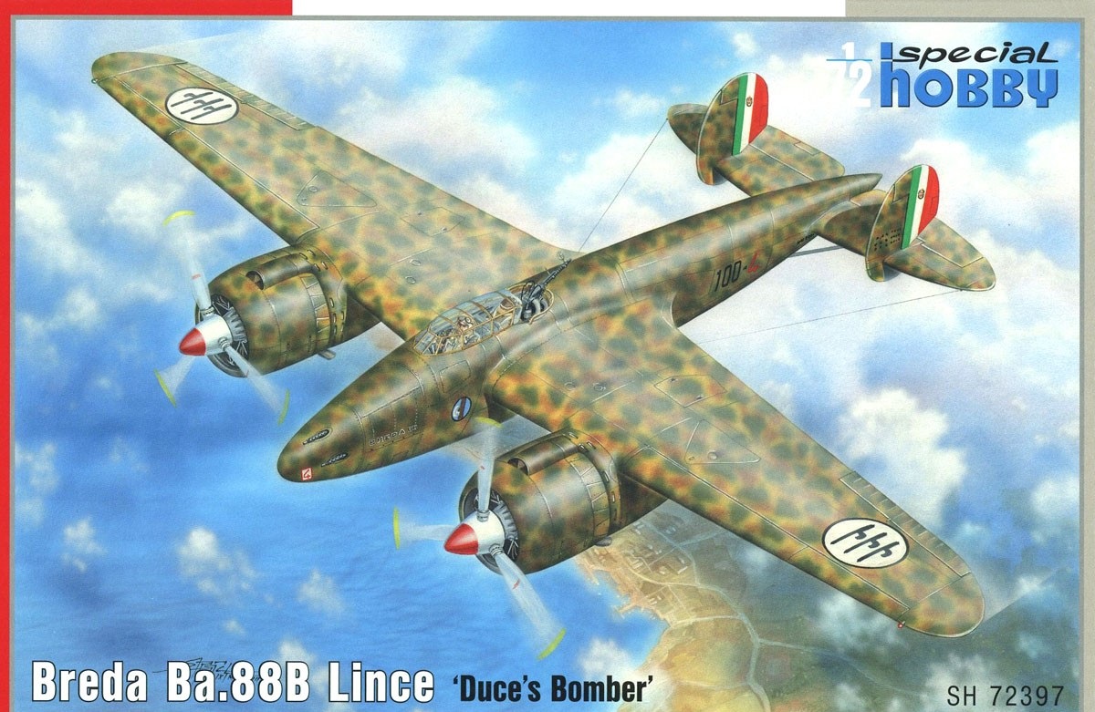 SH72397  авиация  Breda Ba.88B Lince Duce's Bomber  (1:72)