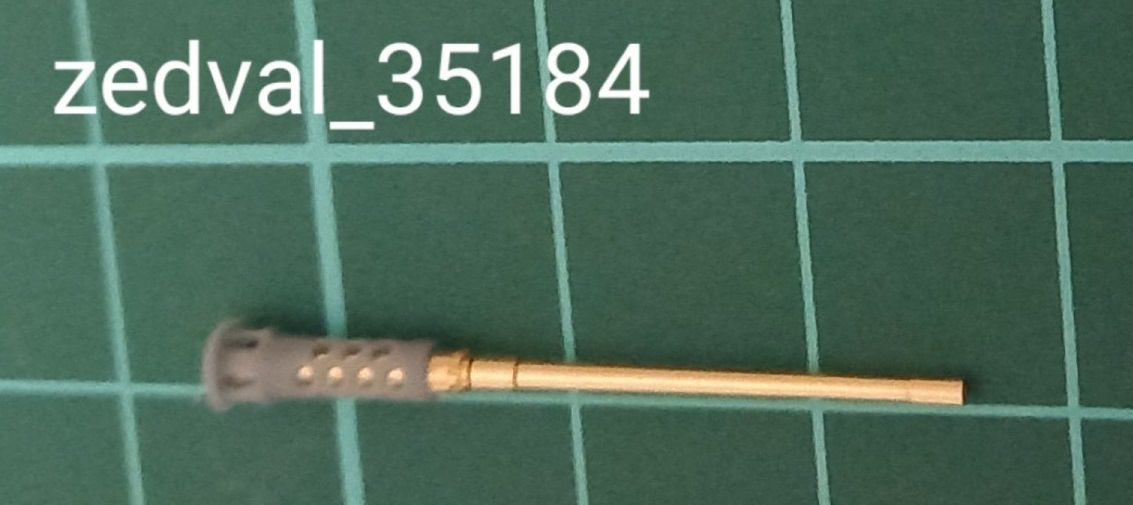 35184  металлические стволы  Ствол пулемета Browning 0.5 M2НВ с кожухом  (1:35)