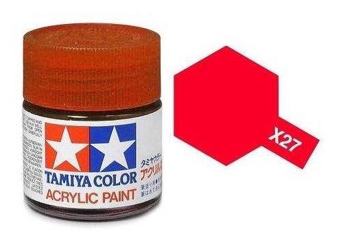 81527  лак-краска прозрачная  Акрил Х-27 Прозрачная  Красная