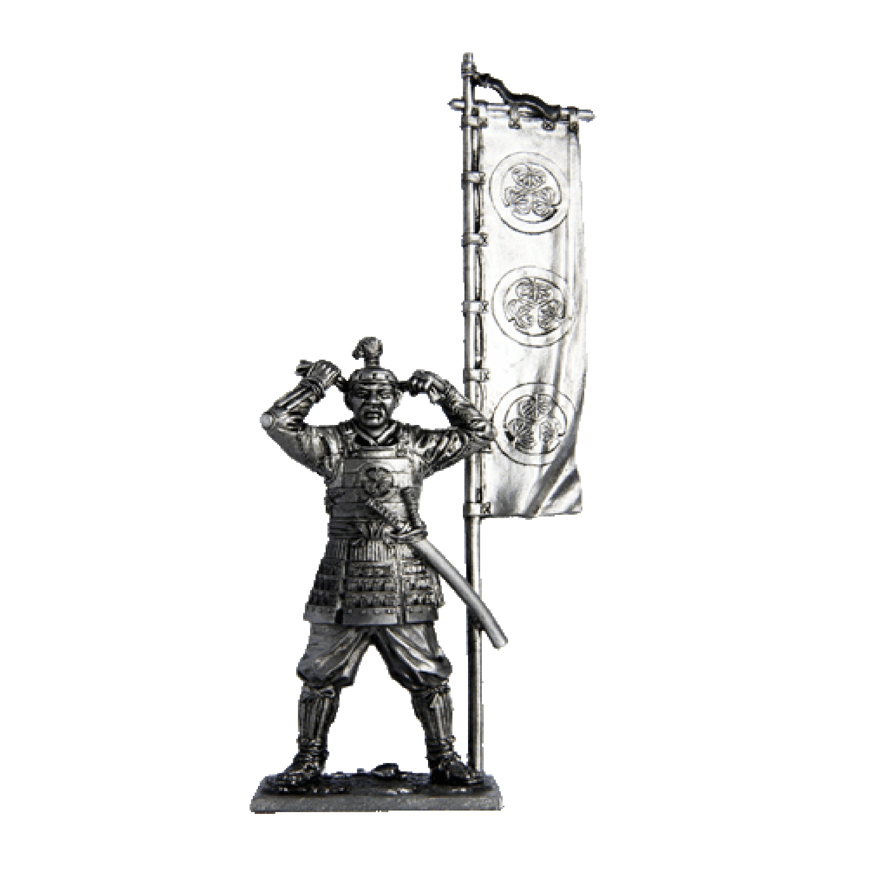 226 M  миниатюра  Асигару с флагом, 1600 год