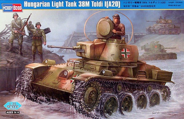 82477  техника и вооружение  Hungarian Light Tank 38M Toldi I (A20)  (1:35)