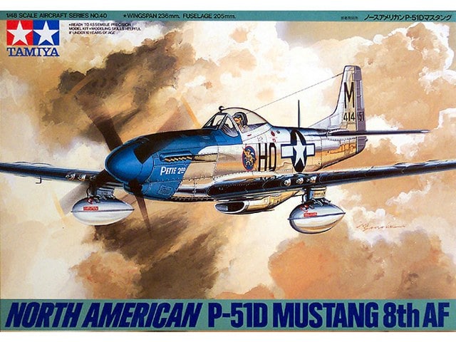61040  авиация  P-51D Mustang (1:48)