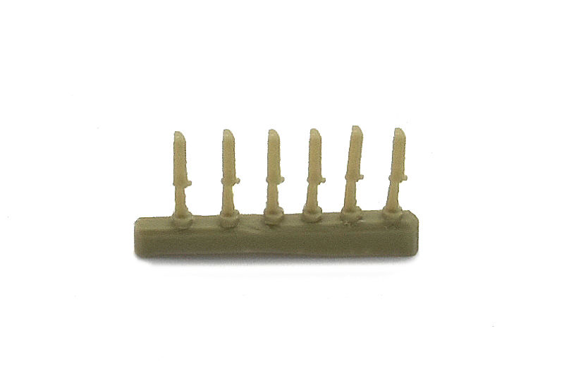 ZA35249  дополнения из смолы  Штык-нож для АКМ 12 шт.  (1:35)