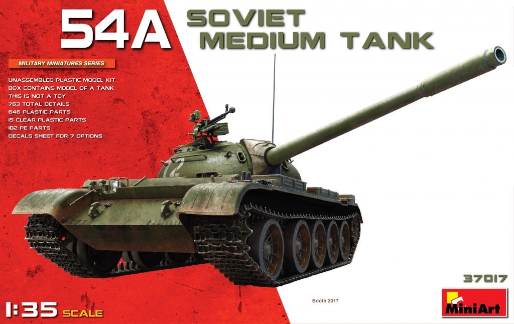 37017  техника и вооружение  Танк-54A SOVIET MEDIUM TANK  (1:35)