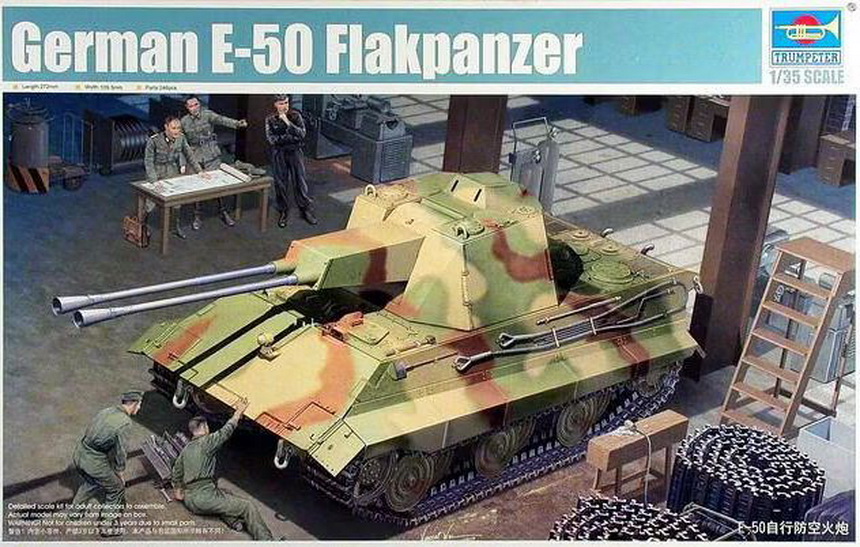 01537  техника и вооружение  ЗСУ  German E-50 Flakpanzer  (1:35)