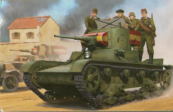 82496  техника и вооружение  Soviet T-26 Light Infantry Tank Mod.1935  (1:35)