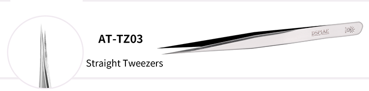 AT-TZ03  ручной инструмент  Пинцет острый Straight Tweezer