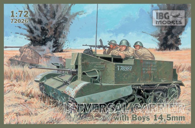 72026IBG  техника и вооружение  British Universal Carrier with Boys 14,5mm  (1:72)