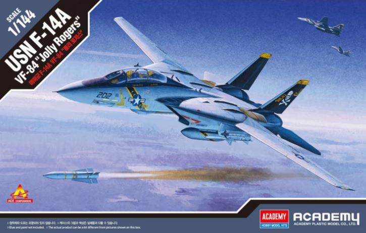 12626  авиация  USN F-14A VF-84 "Jolly Rogers"  (1:144)