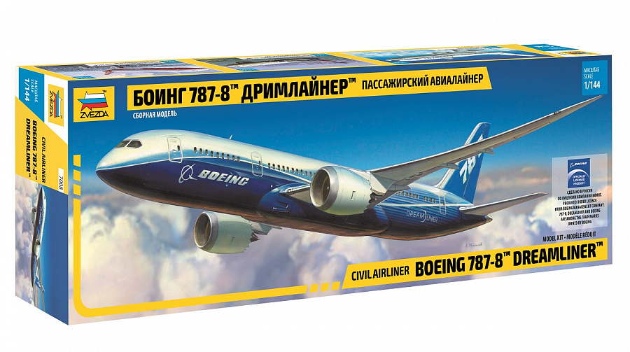 7008  авиация  Боинг 787-08 "Дримлайнер" (1:144)