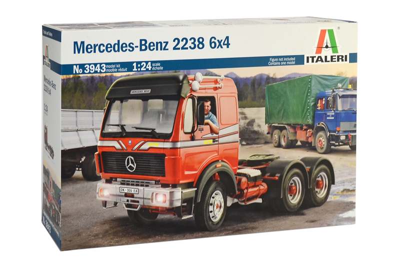 3943  автомобили и мотоциклы  MERCEDES BENZ 2238 6x4  (1:24)