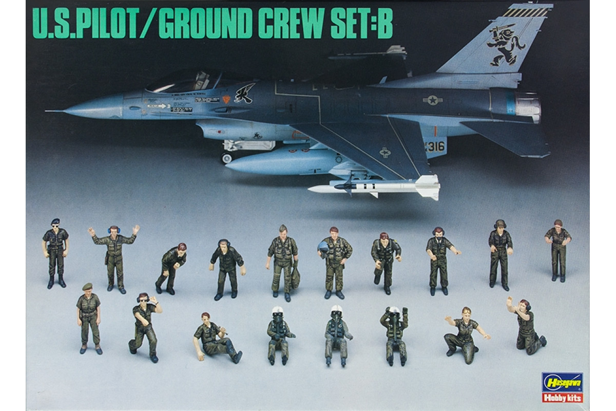 36005  фигуры  US Pilot / Ground Crew Set B  (1:48)
