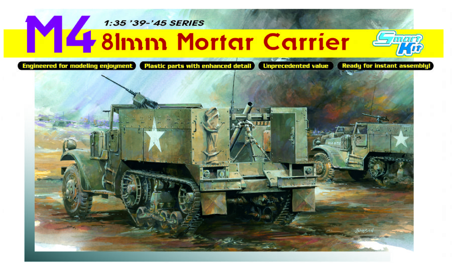 6361  техника и вооружение  M4 Half-Track 81mm Mortar Carrier — Smart Kit  (1:35)