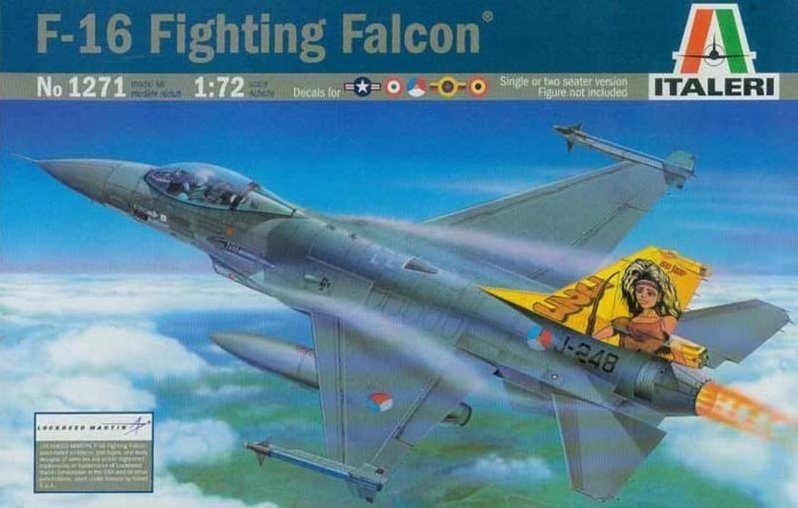 1271  авиация  F-16 Fighting falcon (1:72)