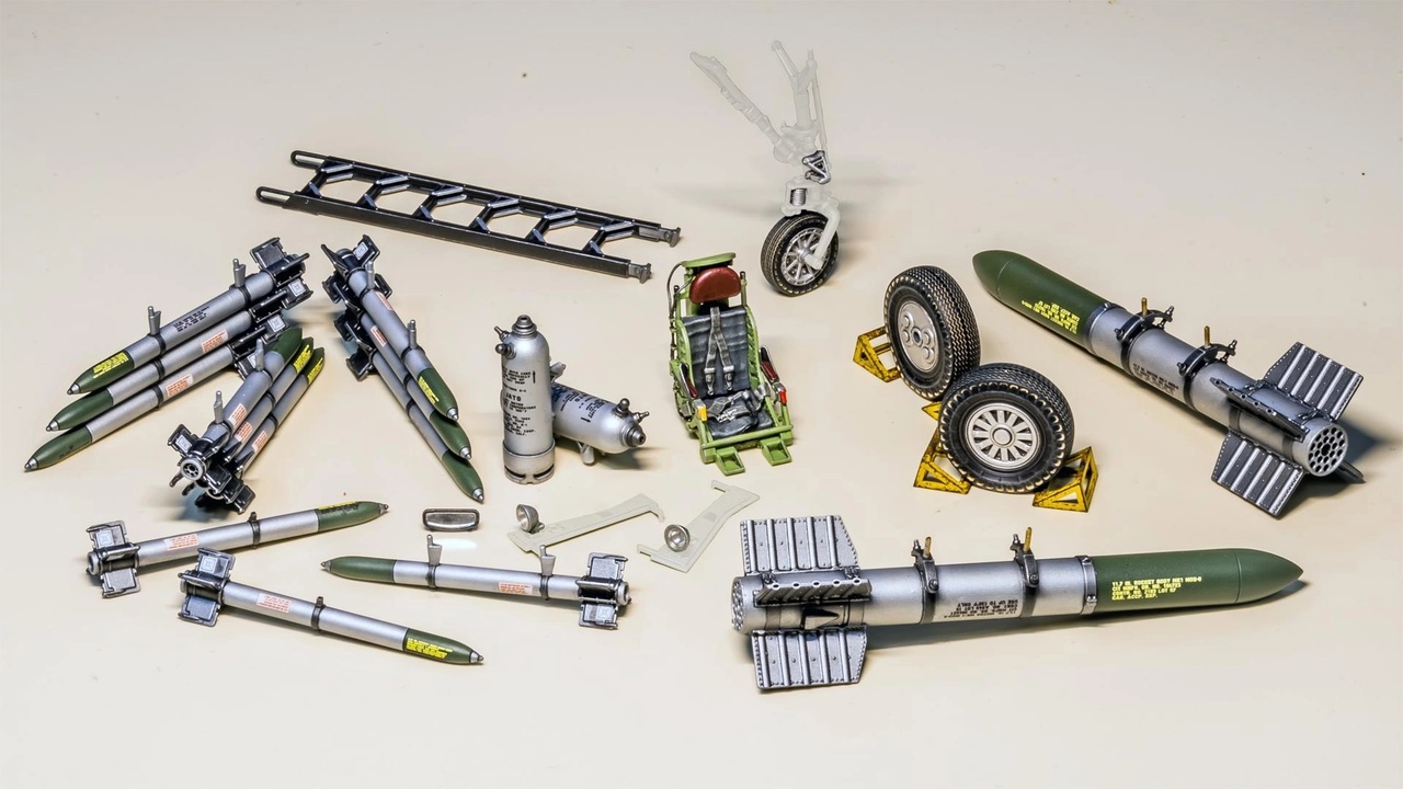 KMU32039  дополнения из смолы  Корректировочный набор F-84E  (1:32)