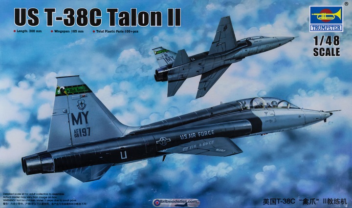 02876  авиация  Т-38С TALON II  (1:48)