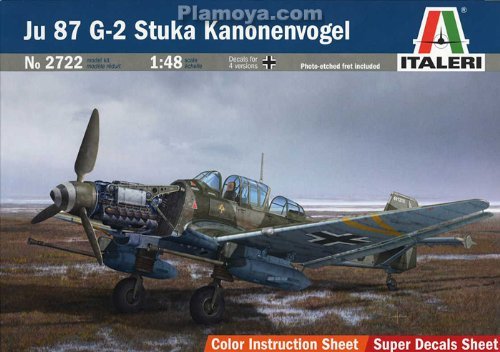 2722  авиация  JU 87 G-2 Stuka Kanonenvogel  (1:48)