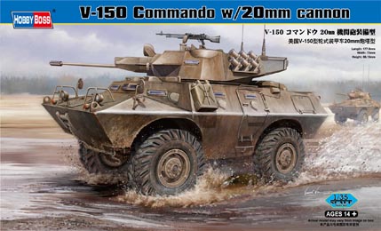 82420  техника и вооружение  V-150 Commando w/20mm Cannon  (1:35)