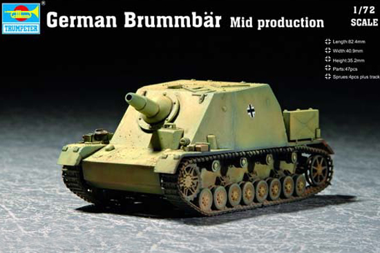 07211  техника и вооружение  German Brummbär Mid Production  (1:72)