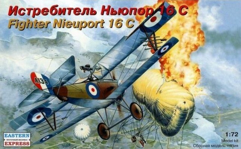 72162  авиация  Ньюпор 16С Истребитель 1-ая М.В. (1:72)