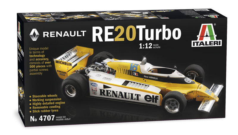 4707  автомобили и мотоциклы  RENAULT RE 20 Turbo  (1:12)