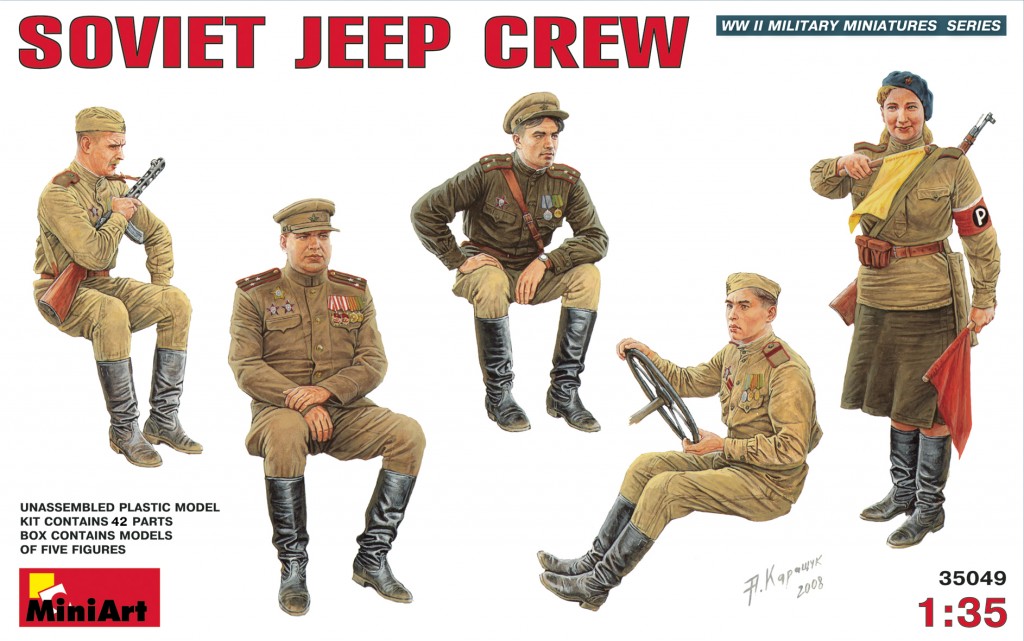 35049  фигуры  SOVIET JEEP CREW  (1:35)