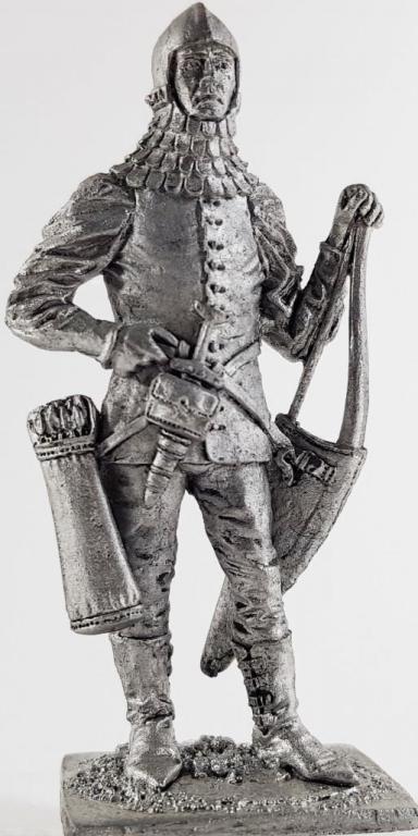 020 M  миниатюра  Богемский лучник, вторая половина 14в